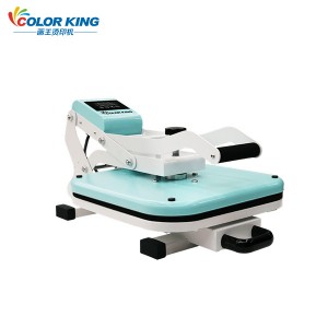 CH2530 手动烫画机38*38CM热压机拼图皮革T恤服饰DIY标志热转印跨境设备