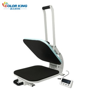 CH2526 手动直压烫画机分离式操作仪表38*38CMT恤图案热转印设备家用机器