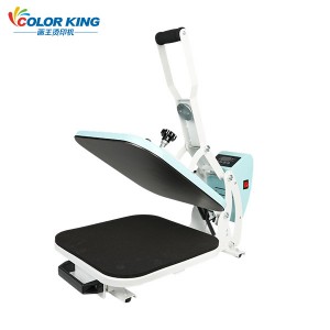 CH2518 服装印花设备38*38可抽拉底板热转印半自动热压手动烫画机跨境